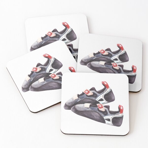 Item preview, Climbing boulder shoes Watercolor illustration hand draw isolated on white background designed and sold by BartolArt.