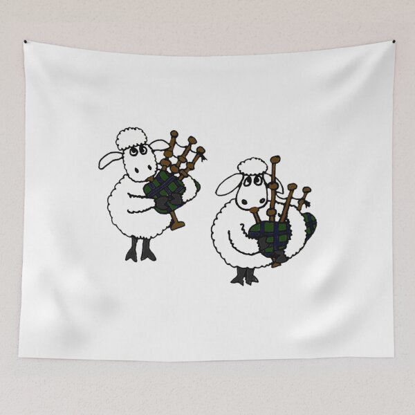 Item preview, Funky Sheep Playing the Bagpipes 	 	 designed and sold by zymhgofofln79.
