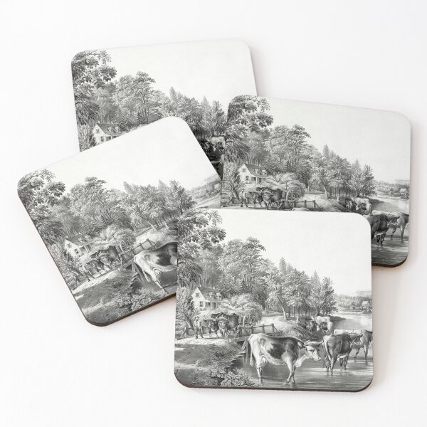 Item preview, STK501755A-Farm life in summer: The cooling stream. designed and sold by StocktrekImages.