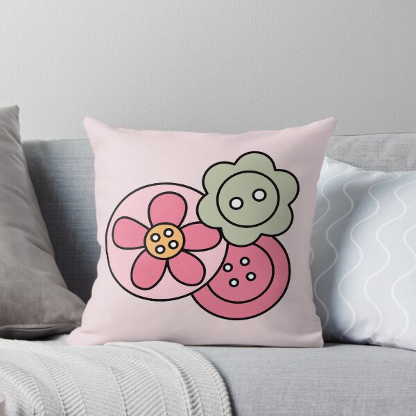 Aperçu de l'œuvre Boutons de couture floraux mignons créée et vendue par Maeve-Design.