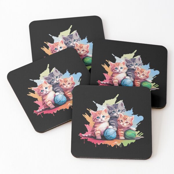 Item preview, cats playing with yarn  designed and sold by SameeraDammeyer.