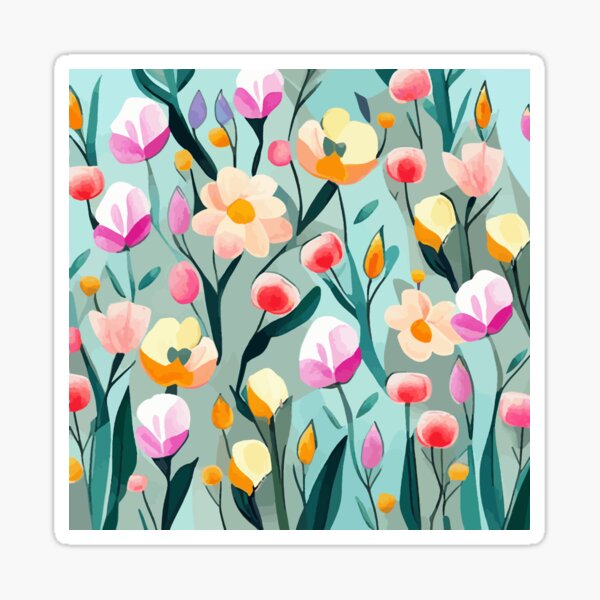 Cute Whimsical Abstract Flowers Still Life Floral Painting  Art Board  Print for Sale by Vicky Brago-Mitchell®