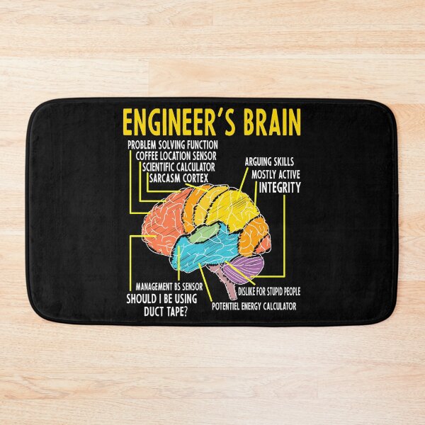 Item preview, Engineer's Brain Funny Engineering Games Process designed and sold by jingdomdesgine.