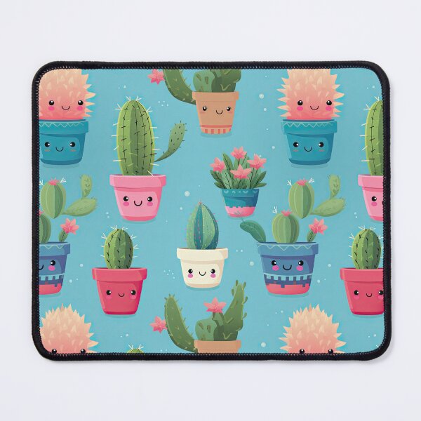 Item preview, Cute Cacti - Kawaii Cute Succulent Cactus Pattern designed and sold by AeonAcademy.