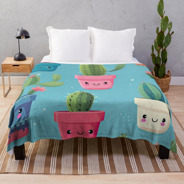 Item preview, Cute Cacti - Kawaii Cute Succulent Cactus Pattern designed and sold by AeonAcademy.