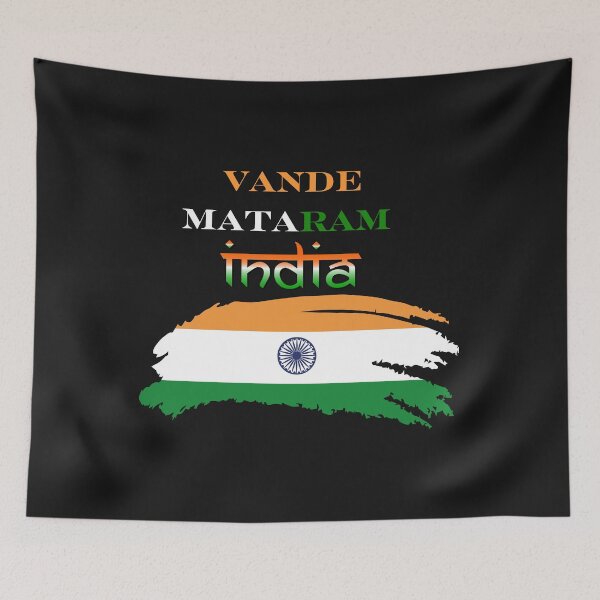 Item preview, India,  Vande Mataram, Patriotism, Victory to India, Indian Pride, Indian Flag designed and sold by Right-UR.
