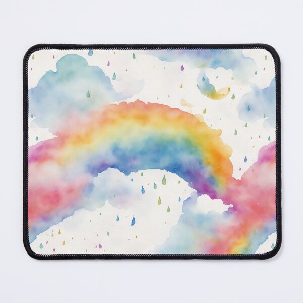 Item preview, Rain cloud, watercolor rainbow designed and sold by CoolPixels.