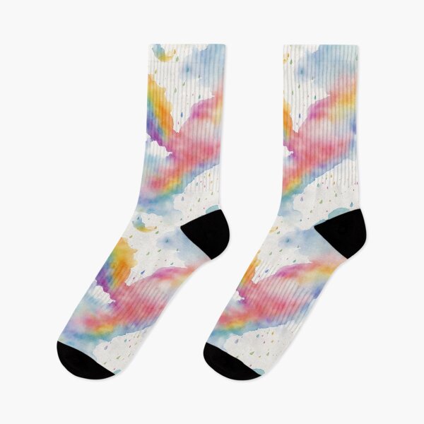 Item preview, Rain cloud, watercolor rainbow designed and sold by CoolPixels.