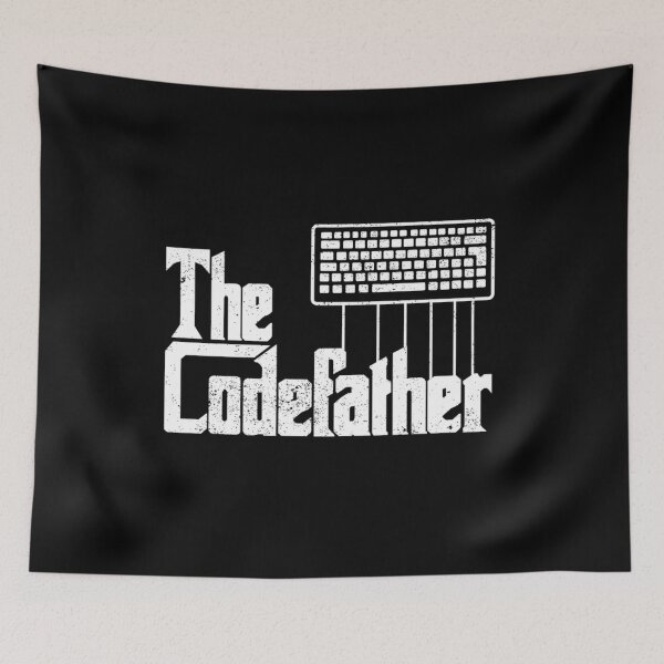 Item preview, Funny Programmer Dad Gift The Codefather Vintage Coder designed and sold by EganPace.