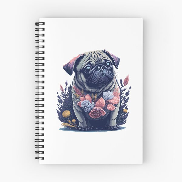 Item preview, Pug Flourish designed and sold by HarshBrown.