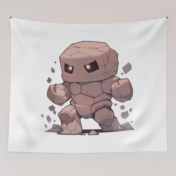 Item preview, Cute Chibi Style Golem Creature designed and sold by MalakaiBarbec.