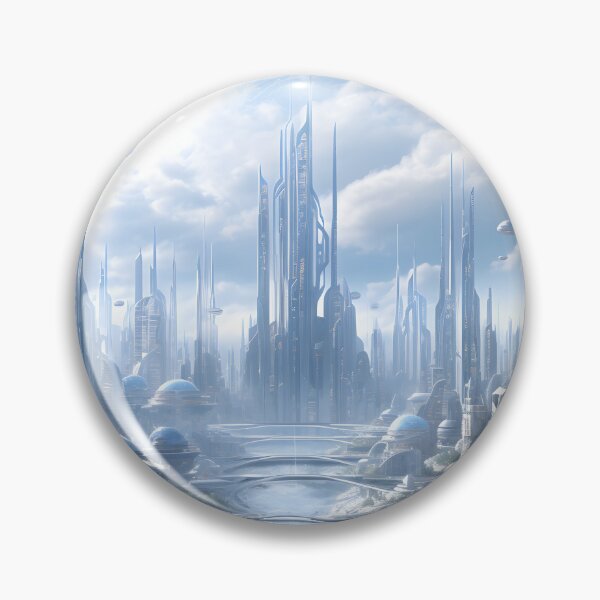 Item preview, Futuristic Cityscape | Sketch designed and sold by Shirtastically.