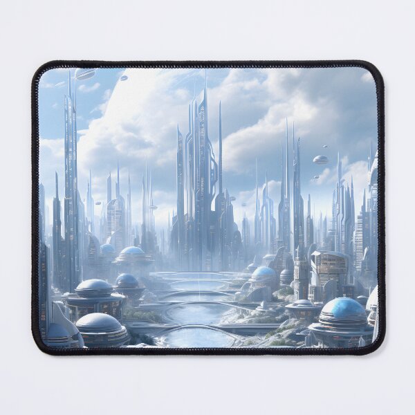 Item preview, Futuristic Cityscape | Sketch designed and sold by Shirtastically.