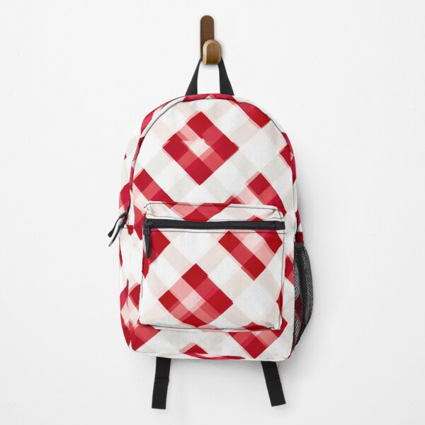 Item preview, Red and white check pattern designed and sold by LazyLifestyle.