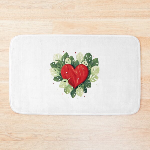 Item preview, Heart with monstera leaves designed and sold by naatala.