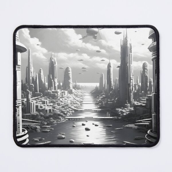 Item preview, Futuristic Cityscape | Sketch designed and sold by Shirtastically.