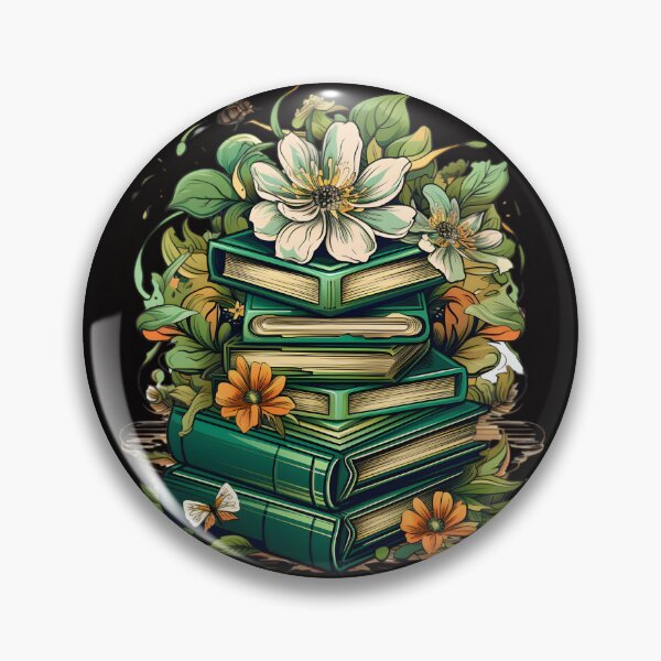 Item preview, Blossoming Bookends: A Garden of Green Tomes designed and sold by MDartists.