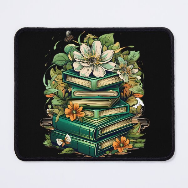 Item preview, Blossoming Bookends: A Garden of Green Tomes designed and sold by MDartists.