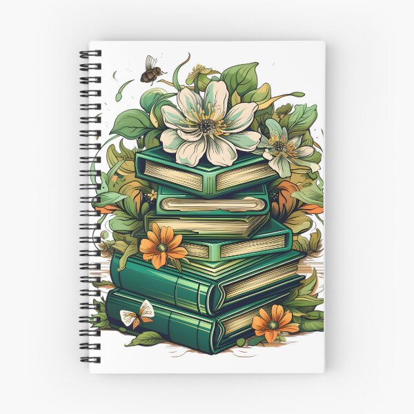 Item preview, Blossoming Bookends: A Garden of Green Tomes designed and sold by MDartists.