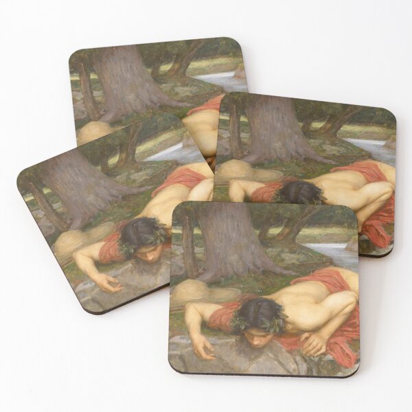 Item preview, Narcissus from Echo and Narcissus by John William Waterhouse designed and sold by NoCoffeeNoLife.