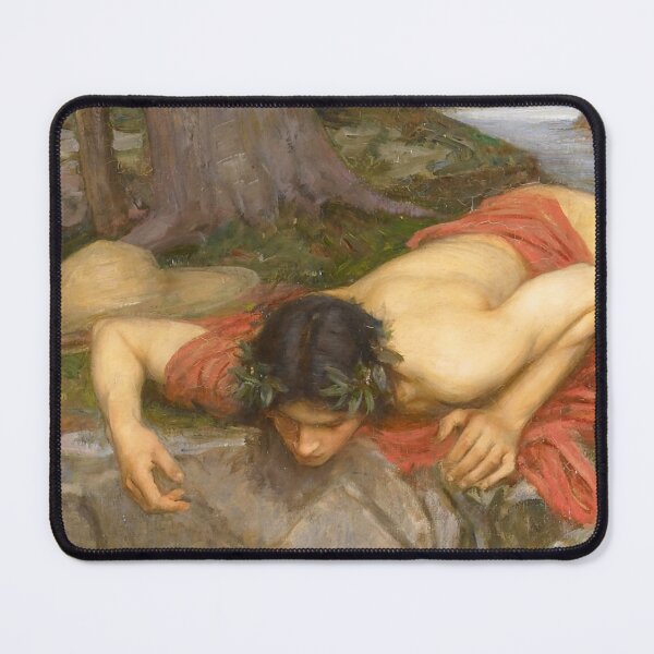 Item preview, Narcissus from Echo and Narcissus by John William Waterhouse designed and sold by NoCoffeeNoLife.
