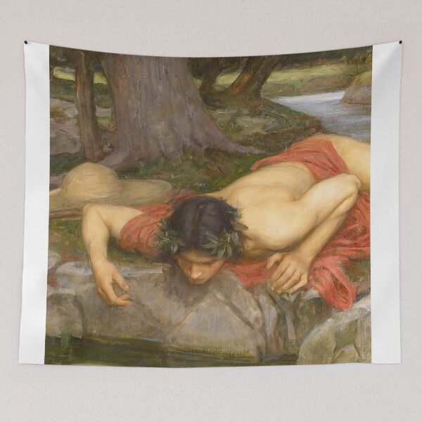 Item preview, Narcissus from Echo and Narcissus by John William Waterhouse designed and sold by NoCoffeeNoLife.