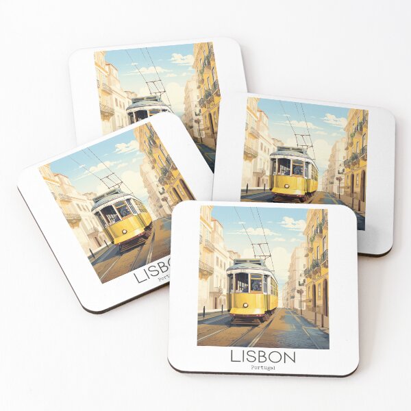 Item preview, A Vintage Travel Illustration of Lisbon - Portugal designed and sold by GoodOldVintage.