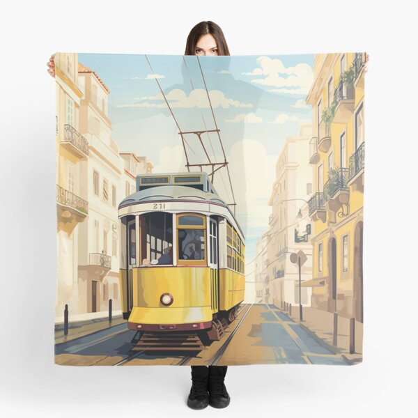 Item preview, A Vintage Travel Illustration of Lisbon - Portugal designed and sold by GoodOldVintage.