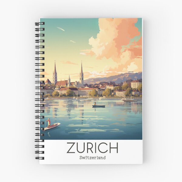Item preview, A Vintage Travel Illustration of Zurich - Switzerland designed and sold by GoodOldVintage.