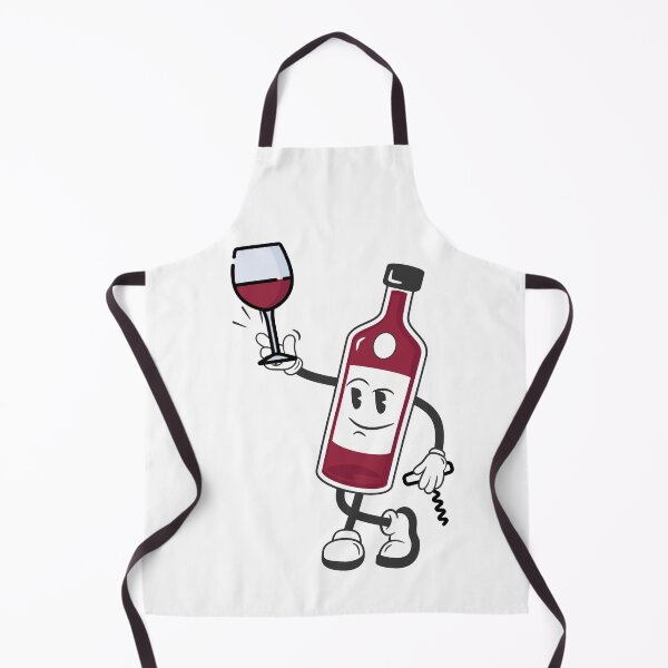 Item preview, Wine Lover, cute funny retro red wine bottle with glass and opener designed and sold by All Year Round.