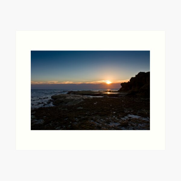 Pearse's beach at dusk Art Print