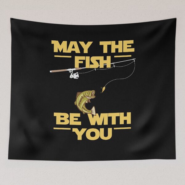 Item preview, May The Fish Be With You Star Fisherman Fishing  designed and sold by BUBLTEES.