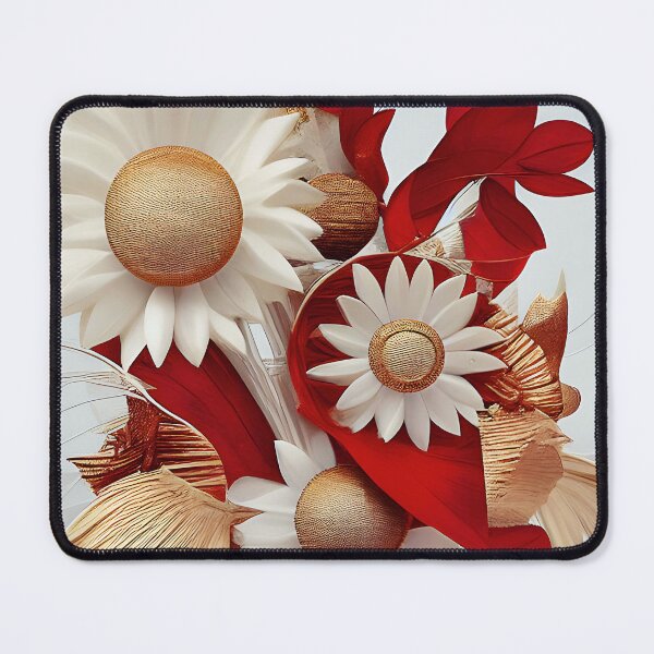 Item preview, Floral Collage in Red and Gold  designed and sold by Dana Roper.