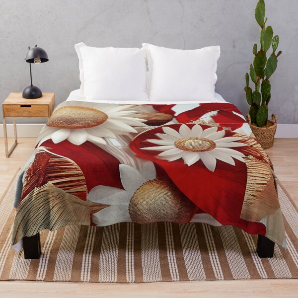 Item preview, Floral Collage in Red and Gold designed and sold by Dana Roper.