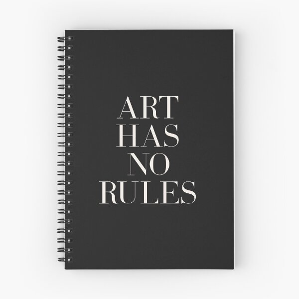 Item preview, Art Has No Rules (Black tone) designed and sold by Paigaam.
