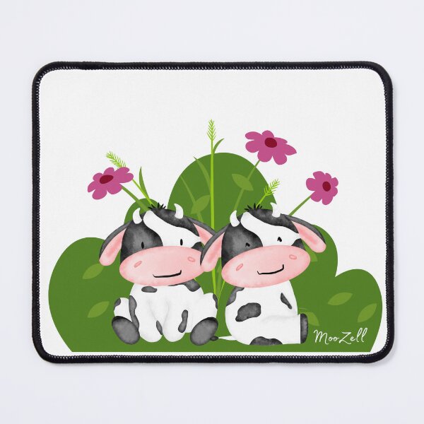 Item preview, Cow Friends with Purple Flowers designed and sold by MooZell.