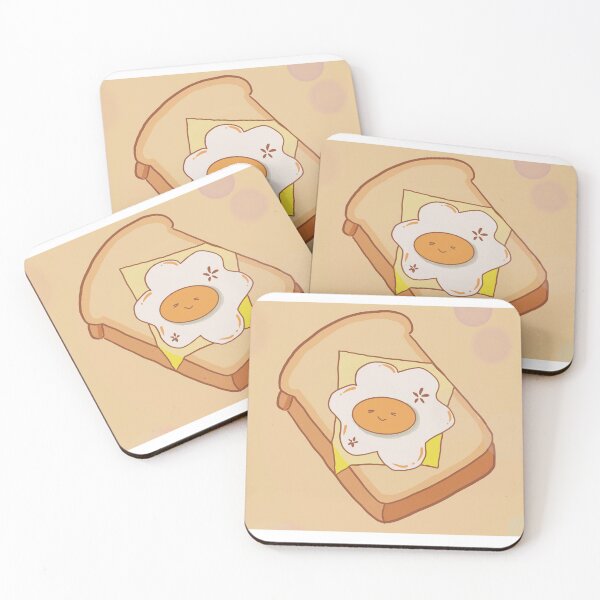Item preview, Cute toast cheese egg cartoon designed and sold by Wikilittle.