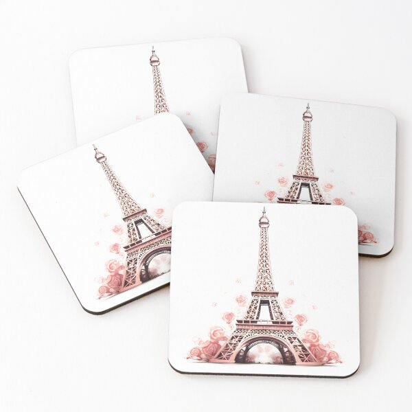 Item preview, Watercolor rose Eiffel tower  designed and sold by naatala.