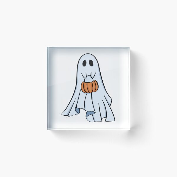 Item preview, The Ghost and the Pumpkin Bag designed and sold by ArtByKattie.