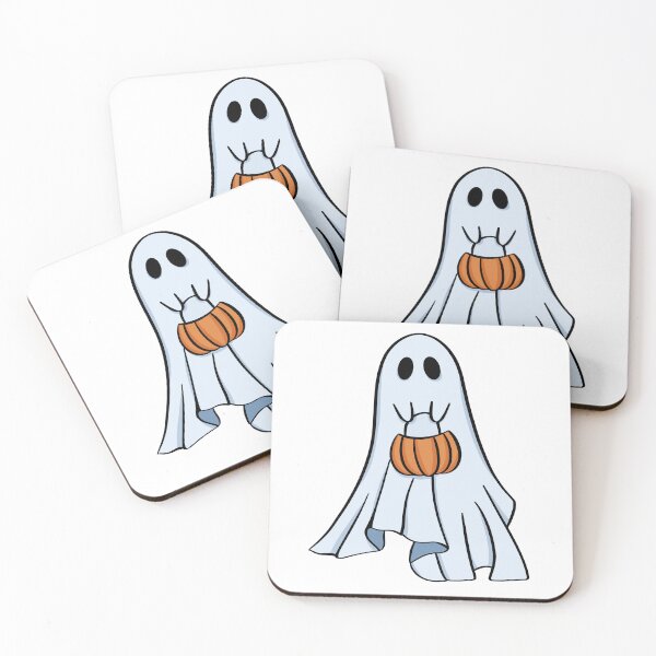 Item preview, The Ghost and the Pumpkin Bag designed and sold by ArtByKattie.