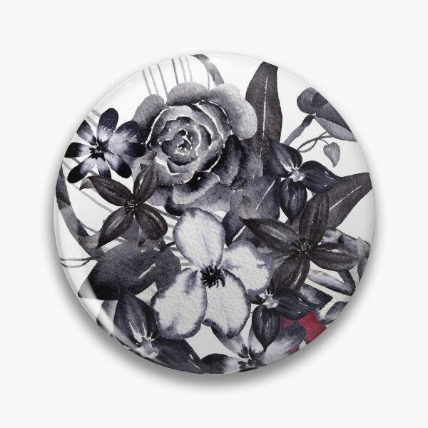 Item preview, Elegant Black Flower Bouquet designed and sold by VeronicaPrint.