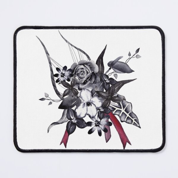 Item preview, Elegant Black Flower Bouquet designed and sold by VeronicaPrint.
