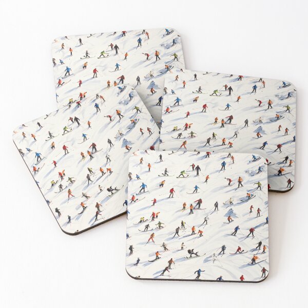 Item preview, A lot of skiers pattern designed and sold by LazyLifestyle.