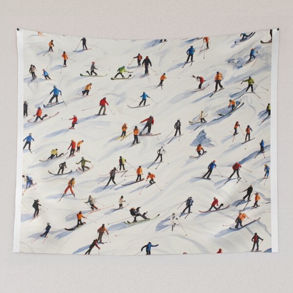 Item preview, A lot of skiers pattern designed and sold by LazyLifestyle.