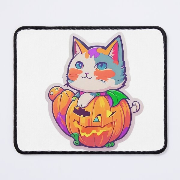 Item preview, Halloween Playful Cat on Pumpkin designed and sold by Prints Shoppe.