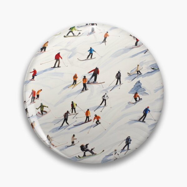 Item preview, A lot of skiers pattern designed and sold by LazyLifestyle.