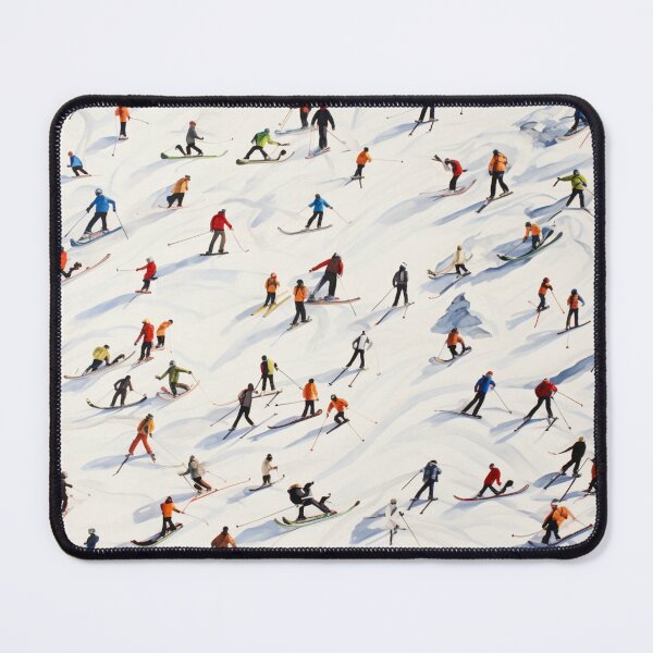 Item preview, A lot of skiers pattern designed and sold by LazyLifestyle.