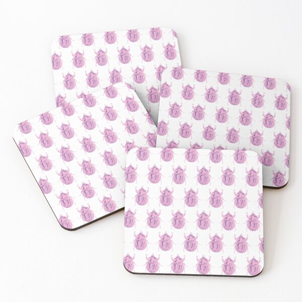 Item preview, Pink Beetle Pattern Print designed and sold by Smith-and-Dog.