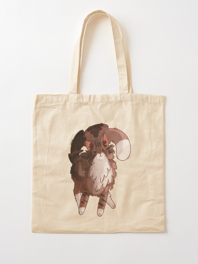 Thumbnail 2 of 5, Tote Bag, Norwegian forest cat designed and sold by FelineEmporium.