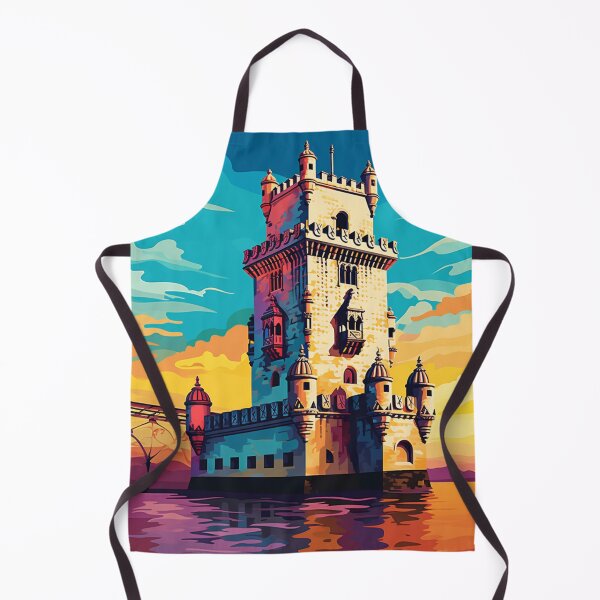 Item preview, A Pop Art Travel Print of the Belem Tower in Lisbon - Portugal designed and sold by StudioRedKoala.